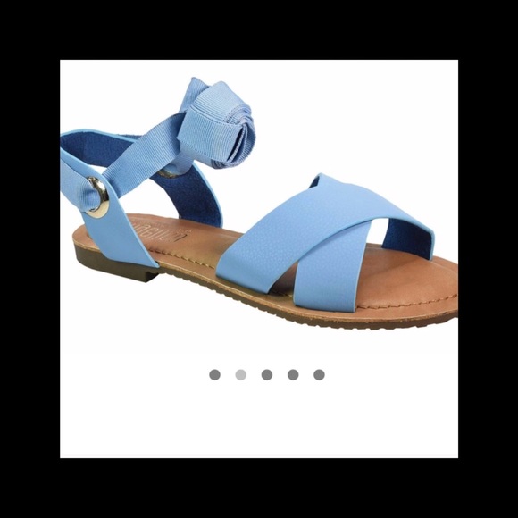 Wrapped Blue Sandal - Picture 4 of 6